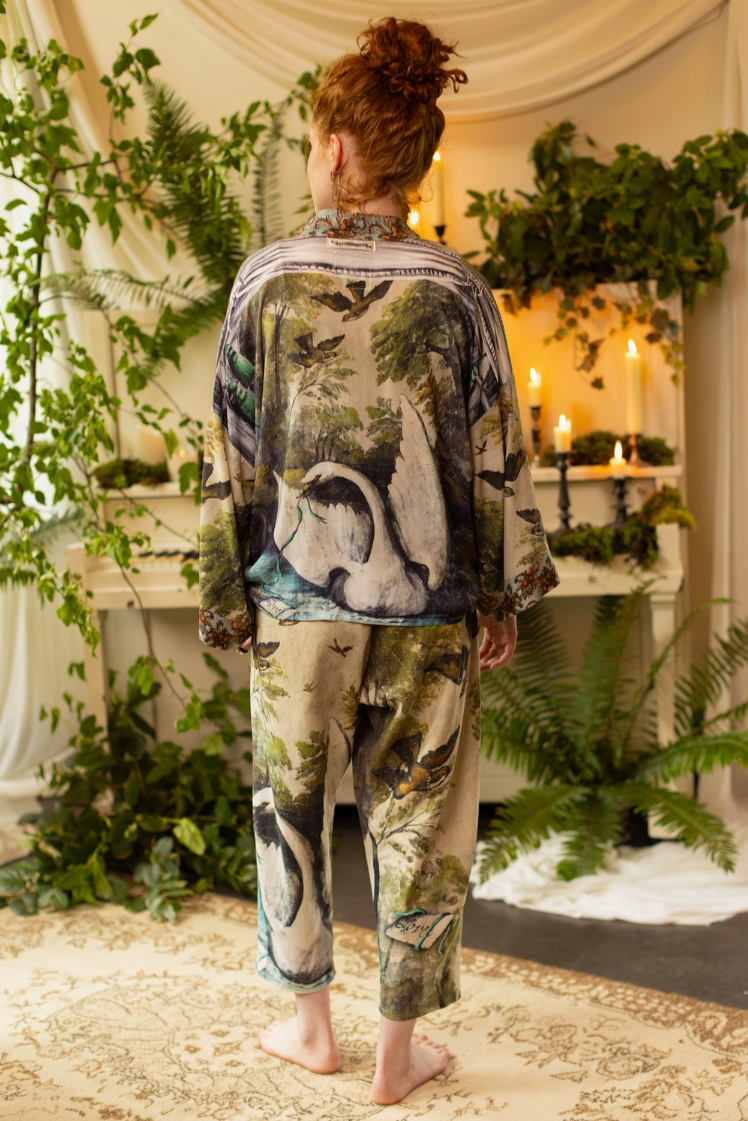 •THEATRE OF DREAMS - SWAN• linen/bamboo pants