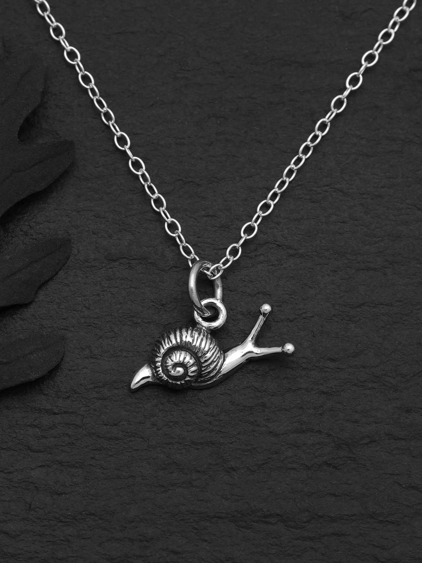 •LITTLE SNAIL• recycled silver necklace