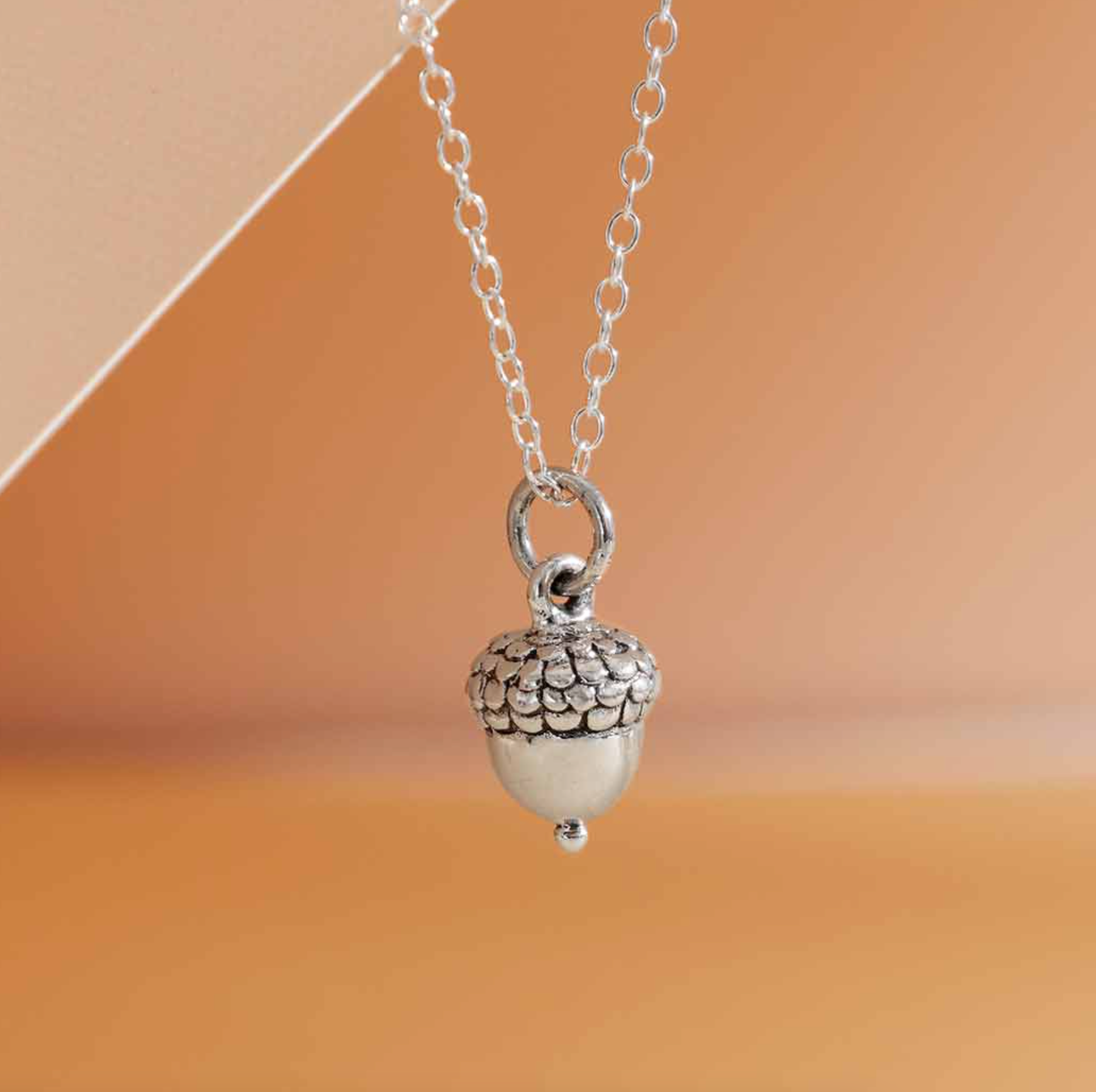 •LITTLE ACORN• recycled silver necklace