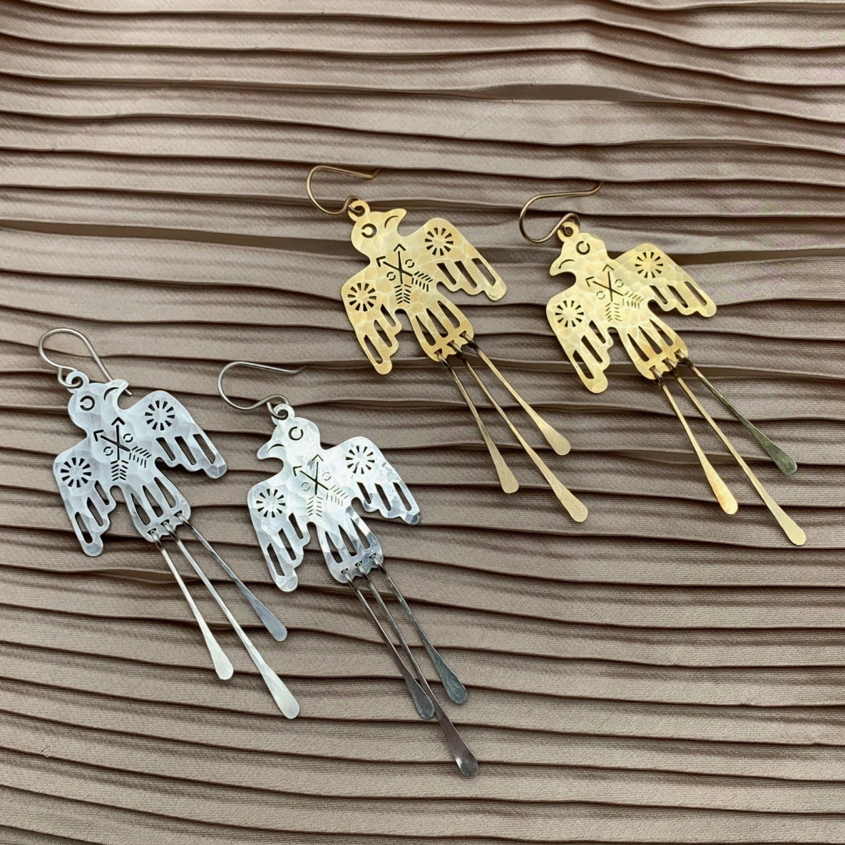 •GLIDE• silver dangle earrings