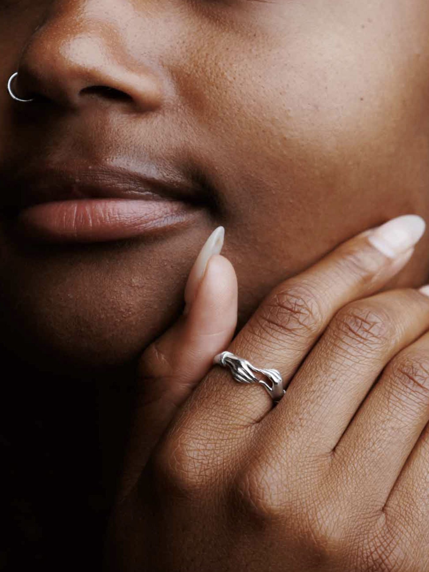 •HEALING HANDS• sterling silver ring