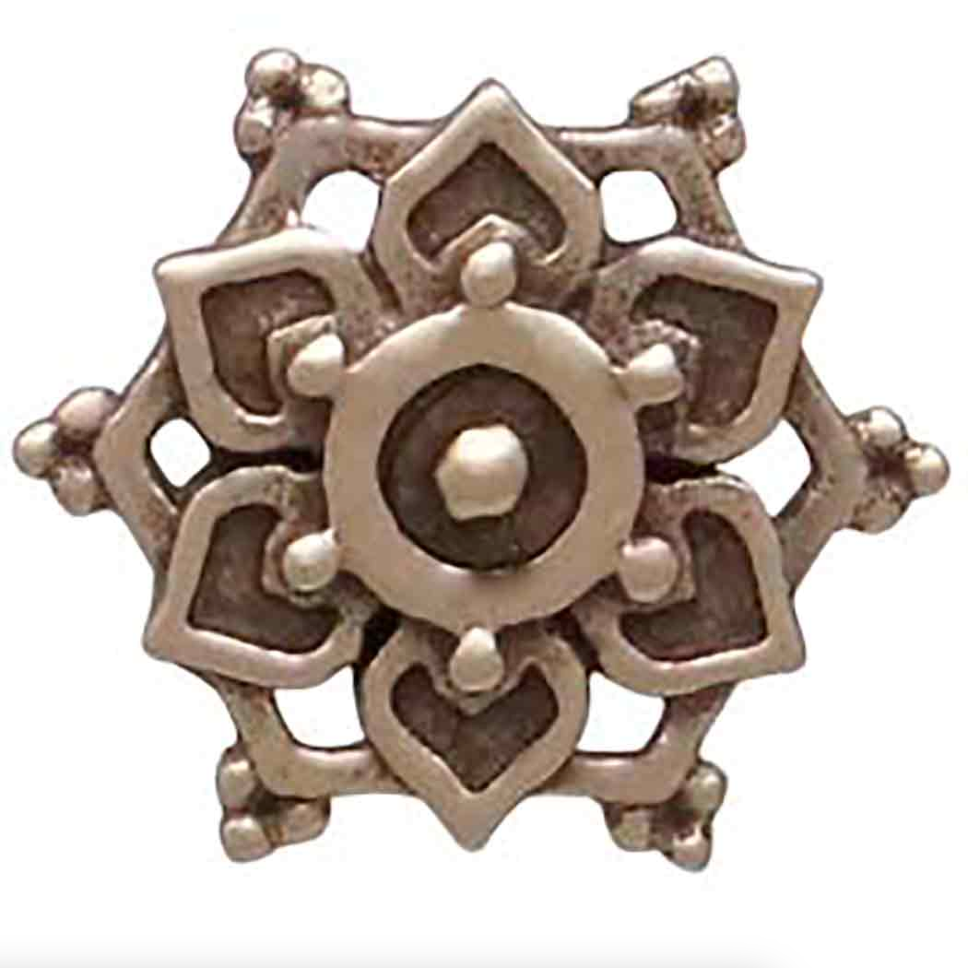 •LIL' MANDALA• bronze stud earrings