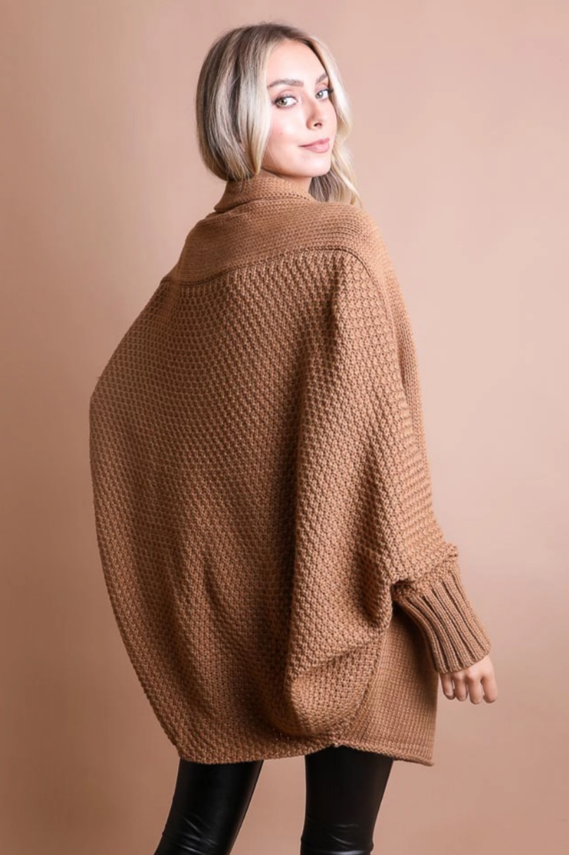 •TERAN• sweater knit batwing cardigan