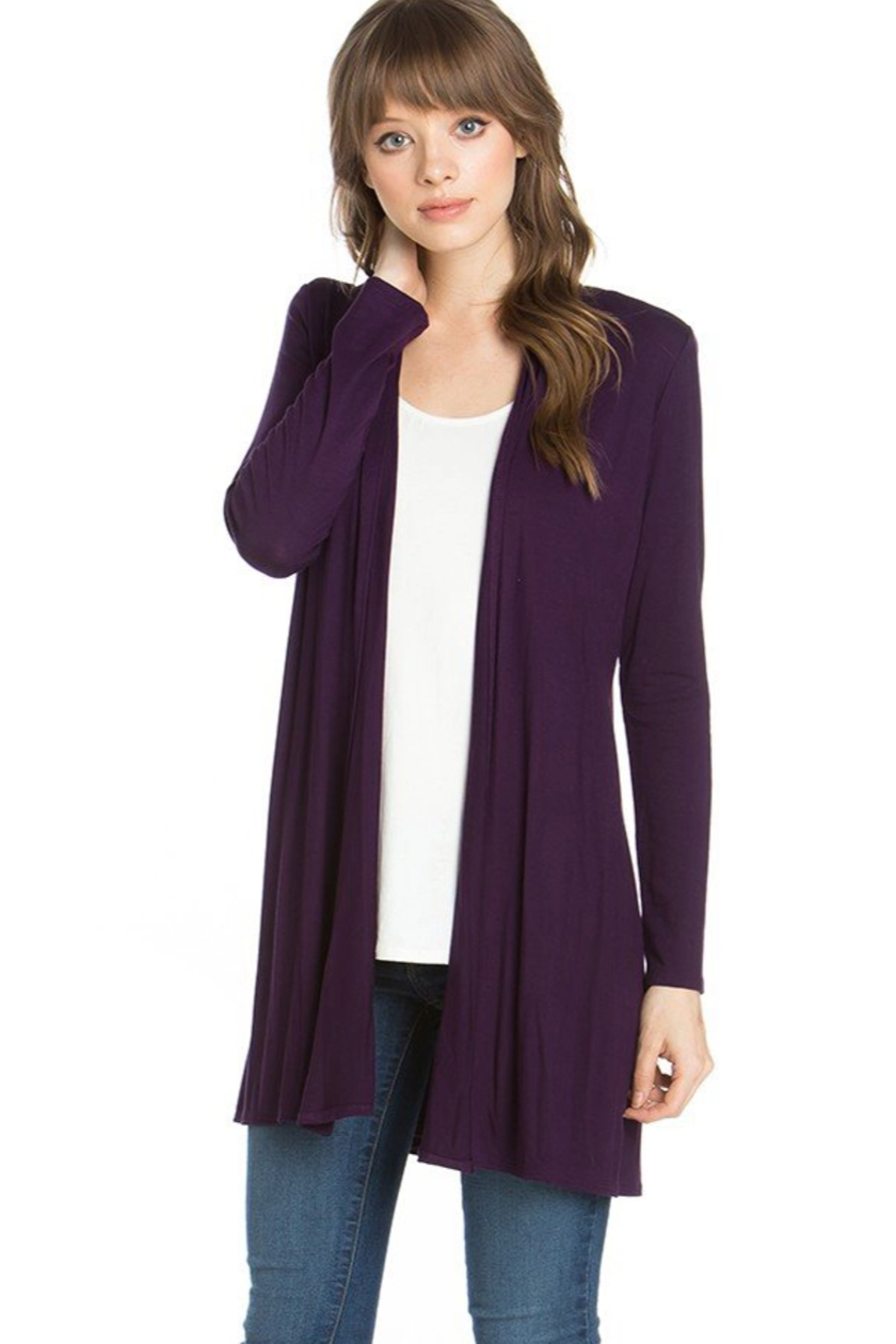 •VIVIENNE• soft drape midi cardigan (USA)
