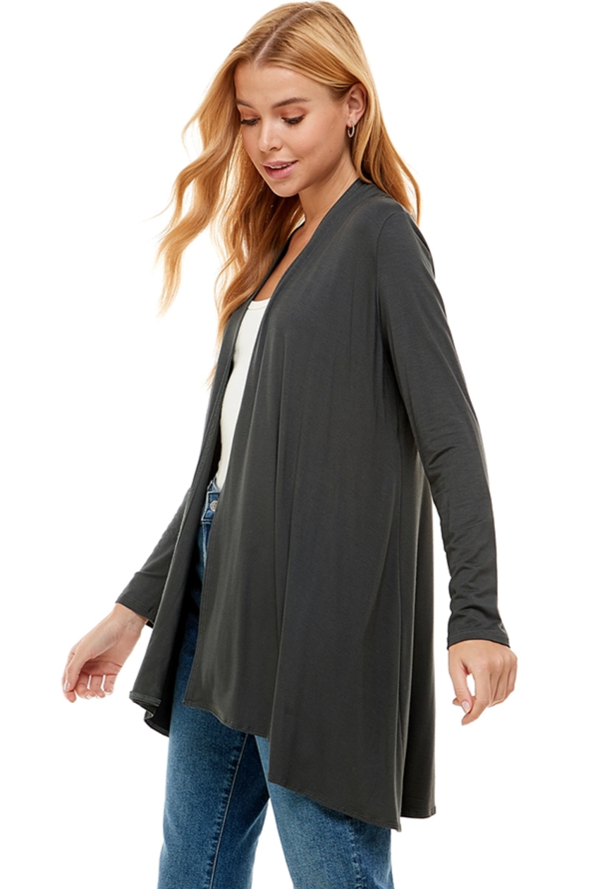 •VIVIENNE• soft drape midi cardigan (USA)
