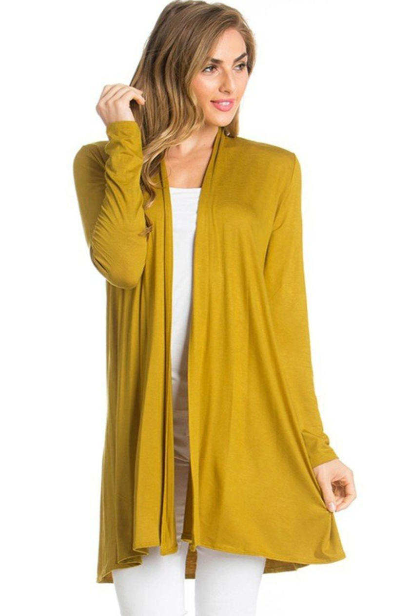 •VIVIENNE• soft drape midi cardigan (USA)