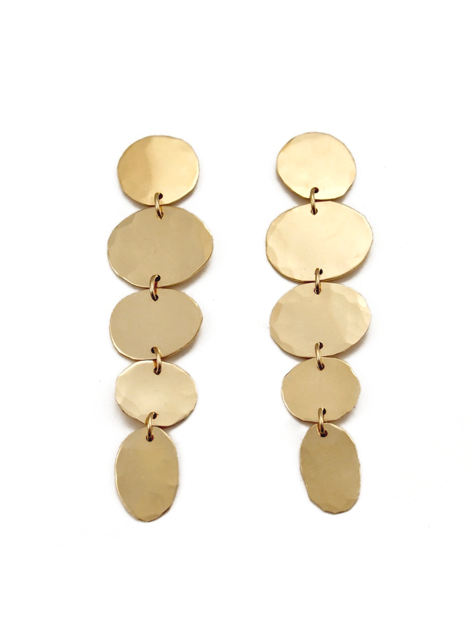 •SMALL CLOUD LINA• gold post earrings