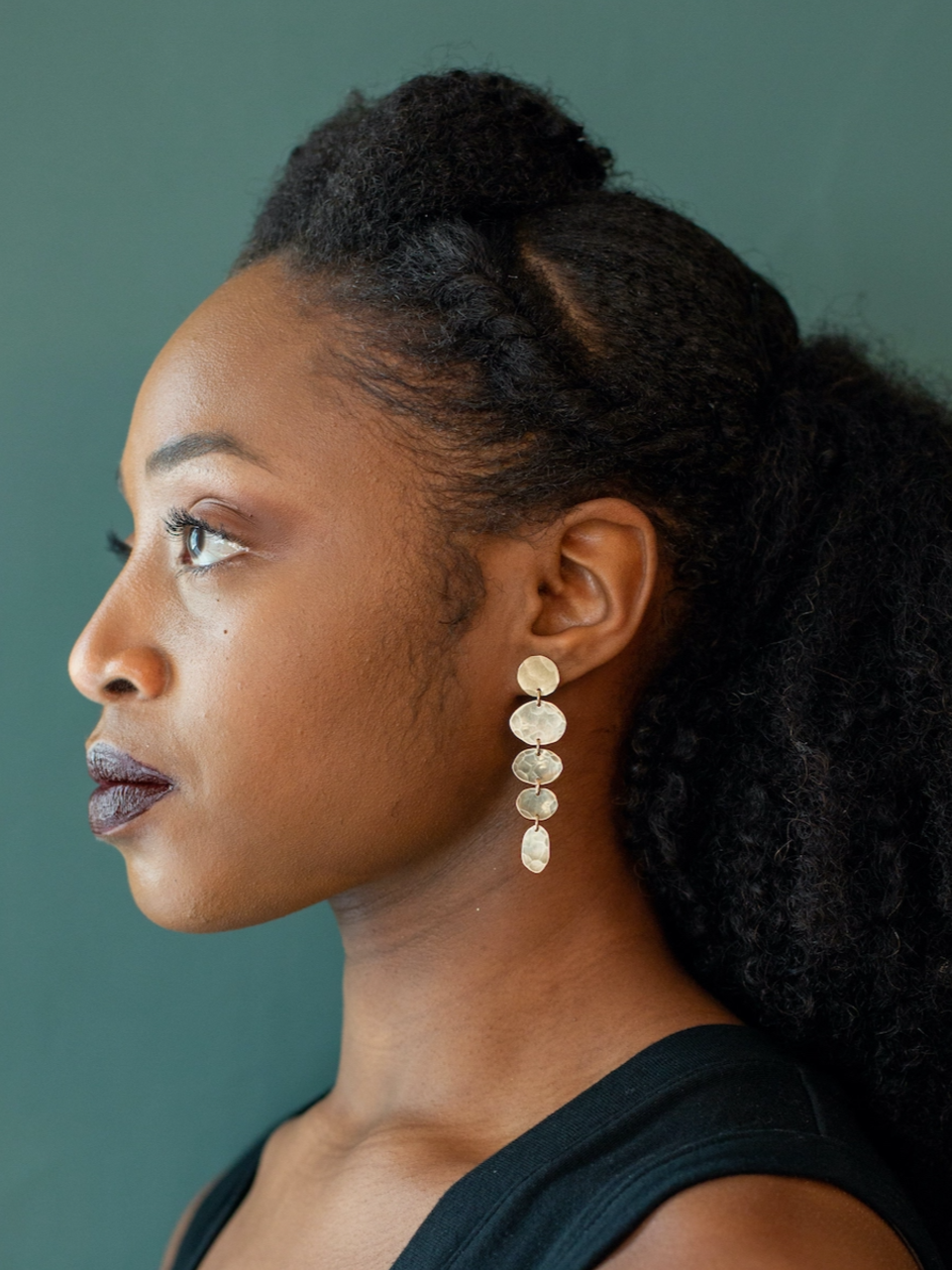 •SMALL CLOUD LINA• gold post earrings