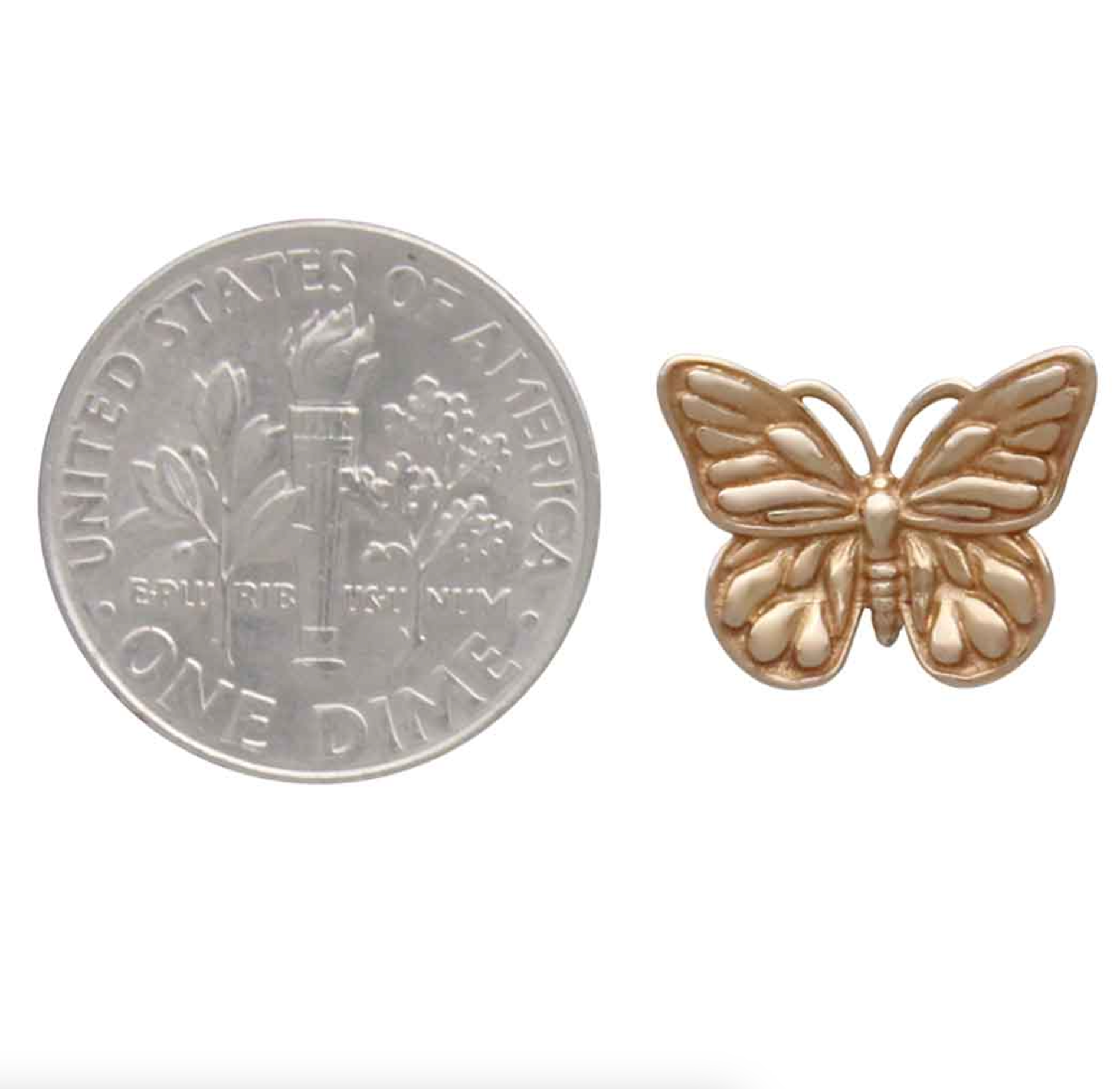 •MONARCH• bronze stud earrings