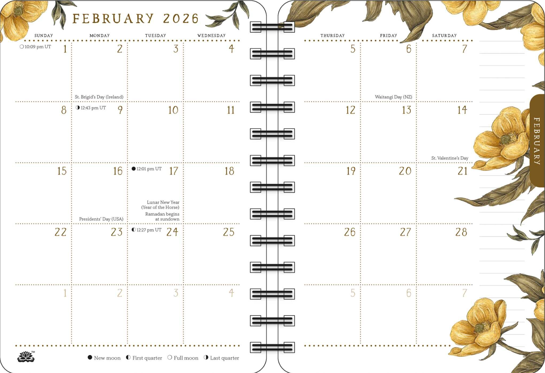 •WOODLAND WARDENS• 2026 weekly planner
