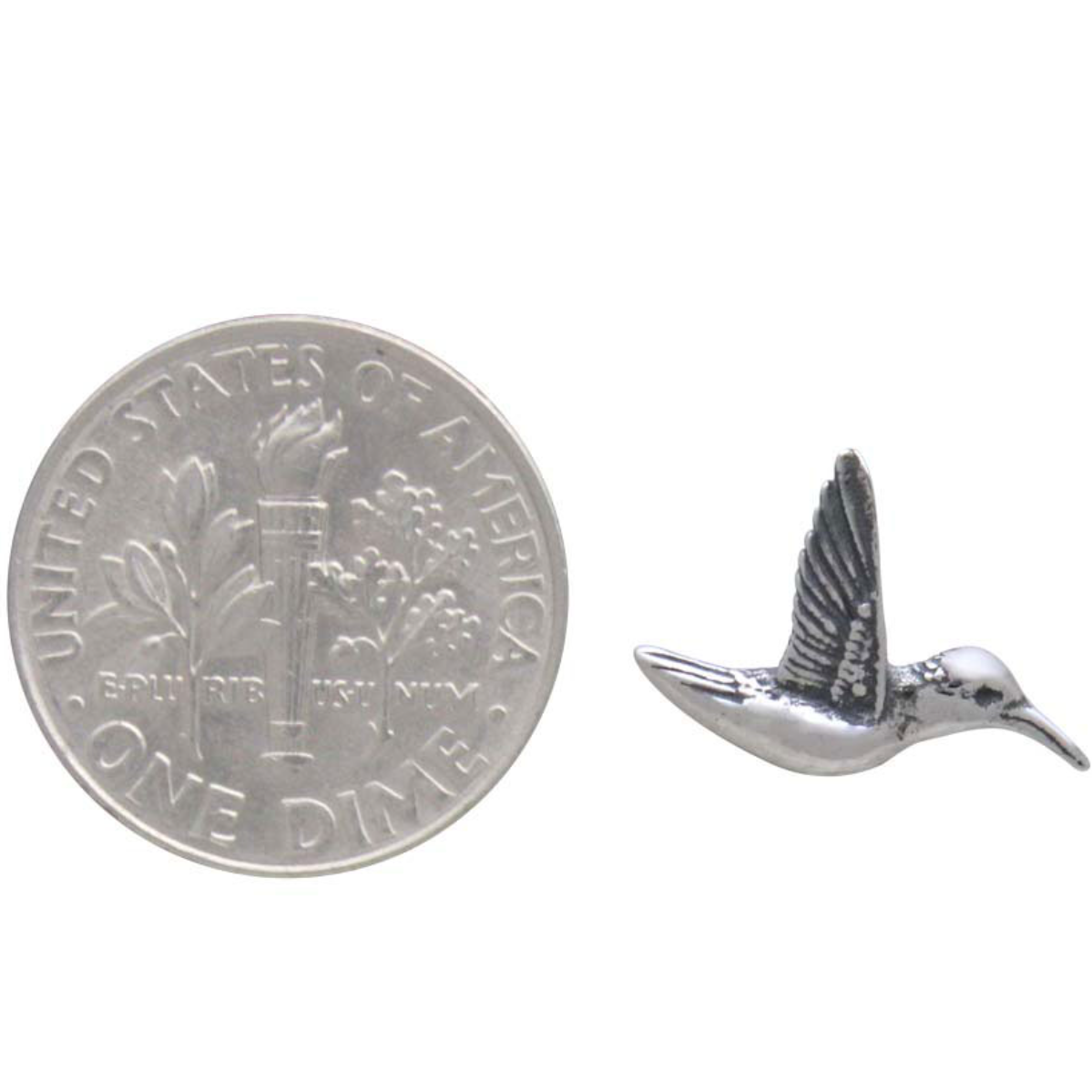 •HUMMINGBIRD• silver stud earrings
