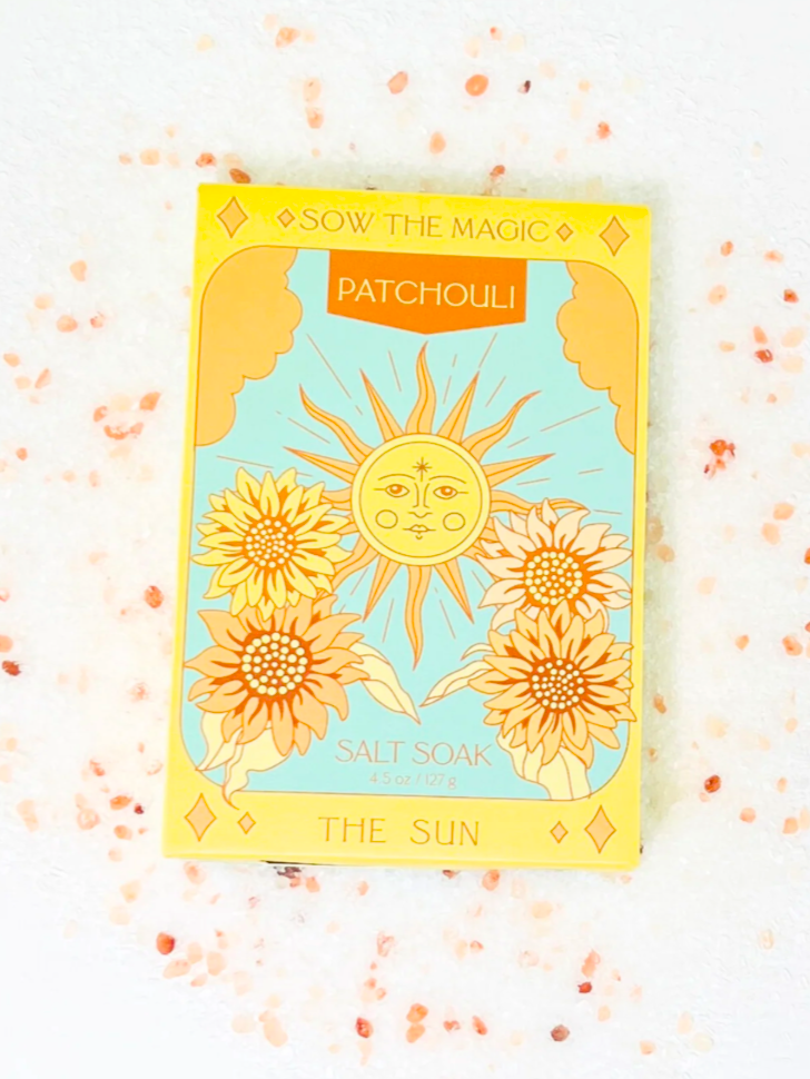•THE SUN• patchouli tarot bath salt soak