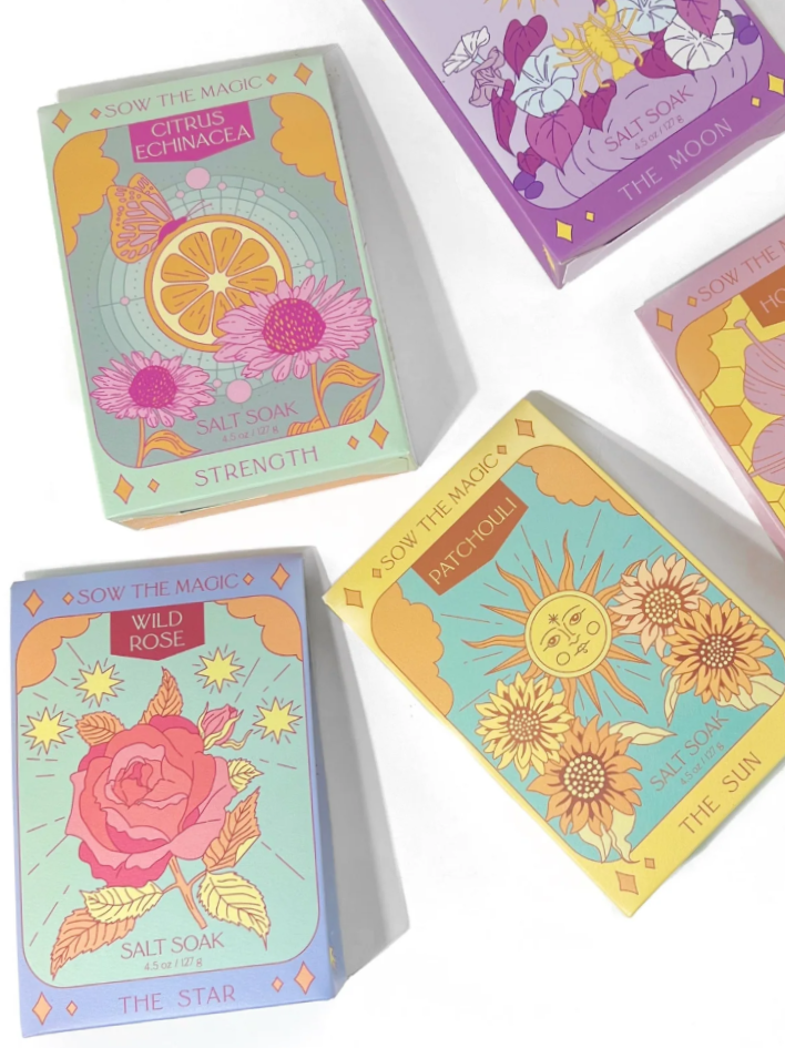 •STRENGTH• citrus echinacea tarot bath salt soak