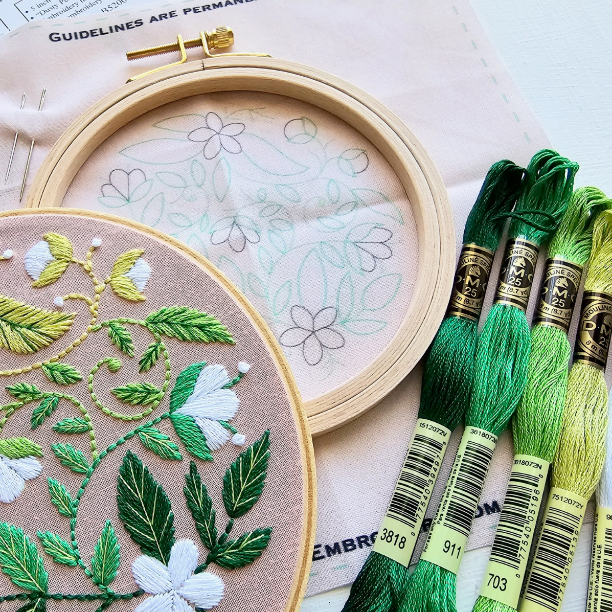 •BLISSFUL BLOOMS• beginner friendly embroidery kit