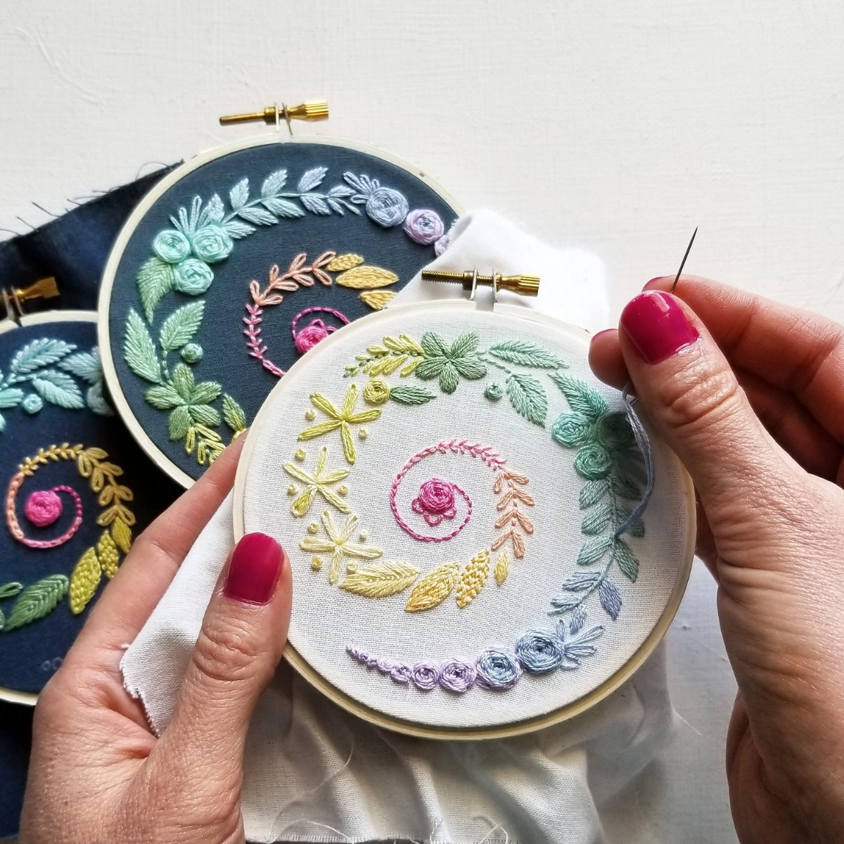 •SPIRAL SAMPLER• beginner friendly embroidery kit