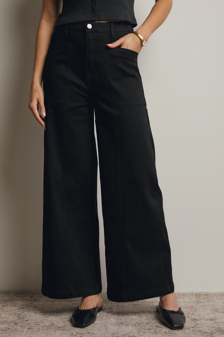 •LEXI• wide leg denim pants