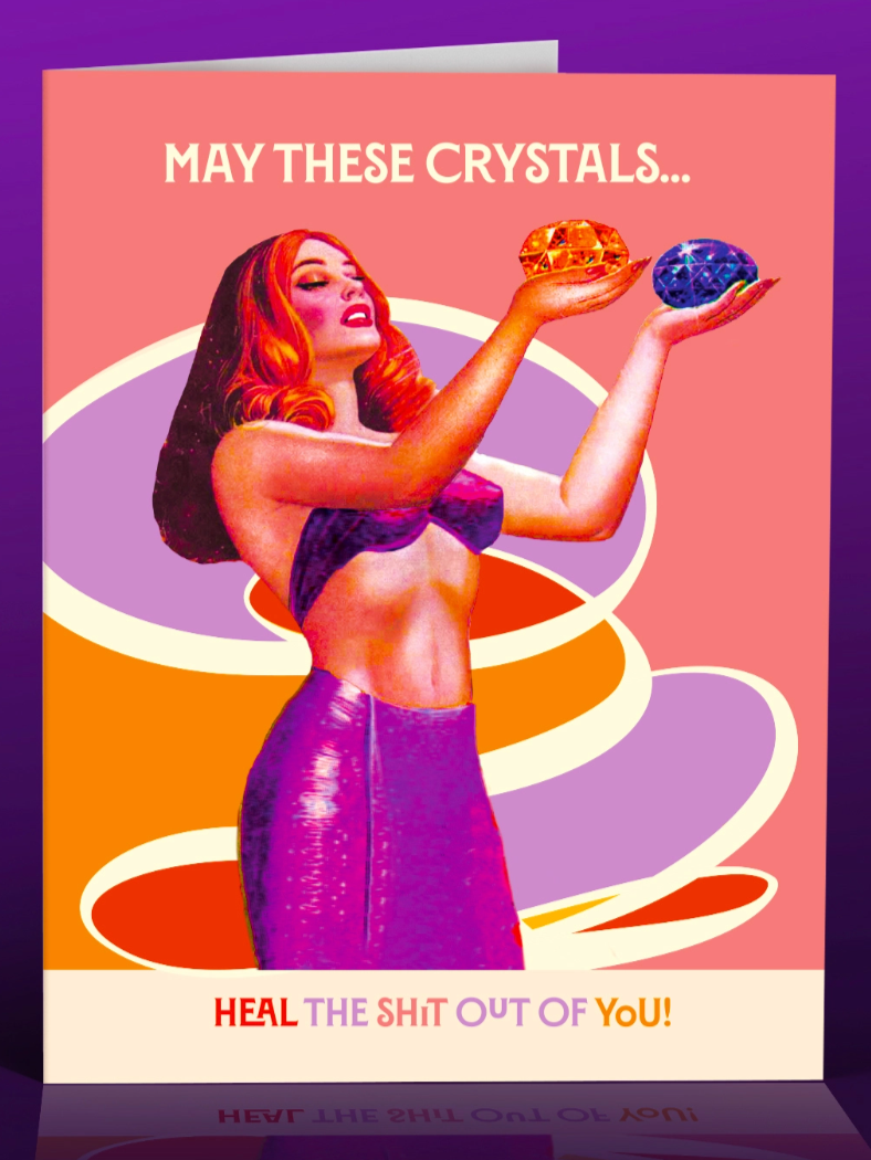 •CRYSTAL LADY• greeting card
