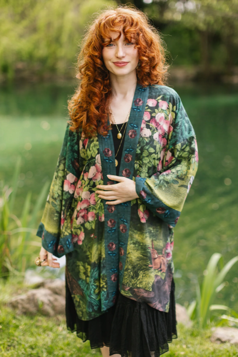 •DAYDREAMER• bamboo cardigan with tie