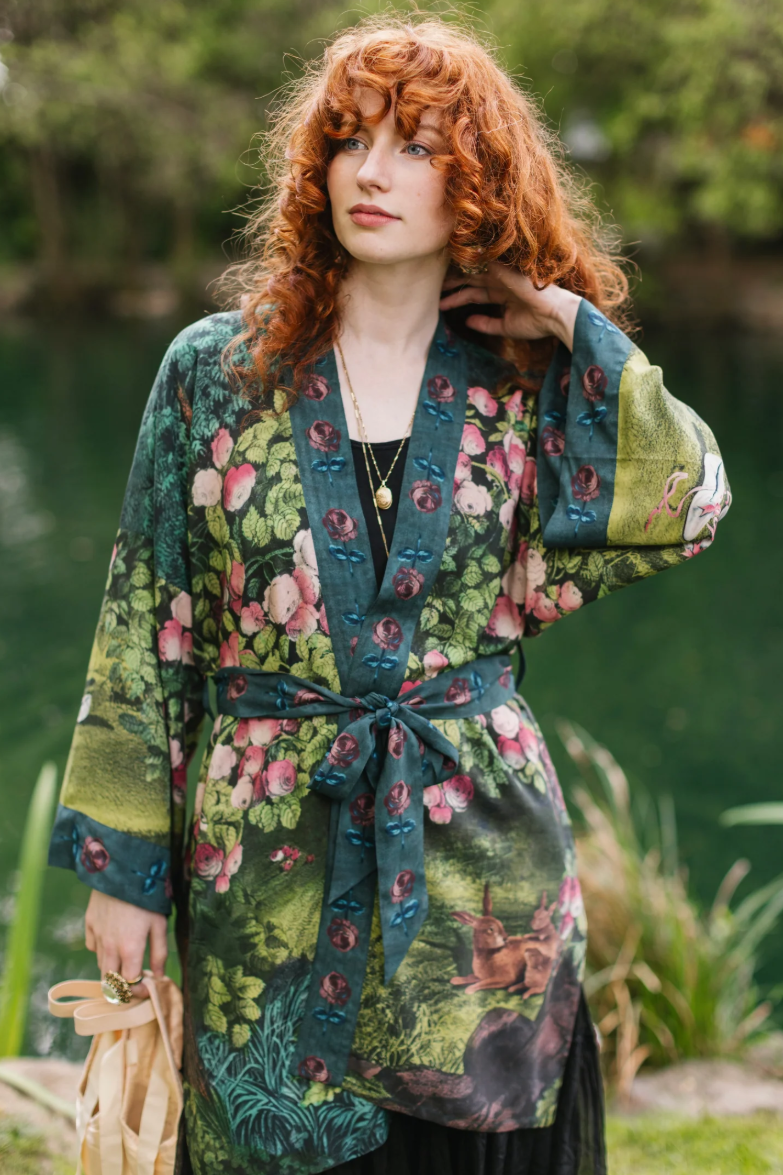•DAYDREAMER• bamboo cardigan with tie