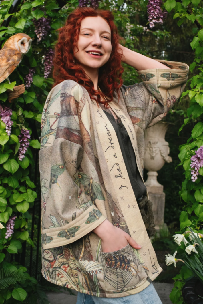 •LOVELIGHT• fleece lined cottage cardigan