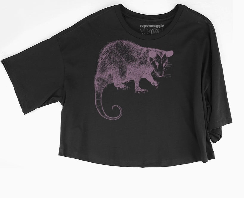 •OPOSSUM• organic cotton cropped top (USA)