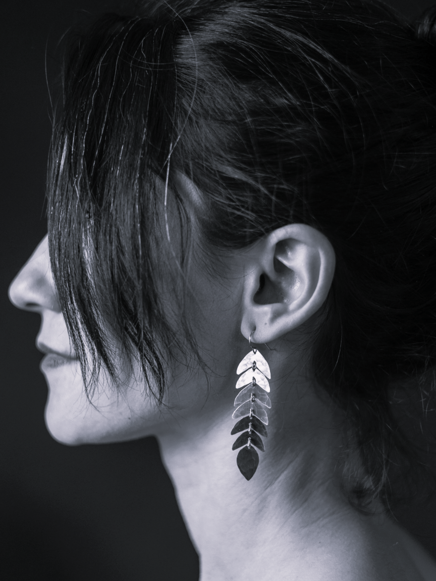 •CAMILLE• silver dangle earrings