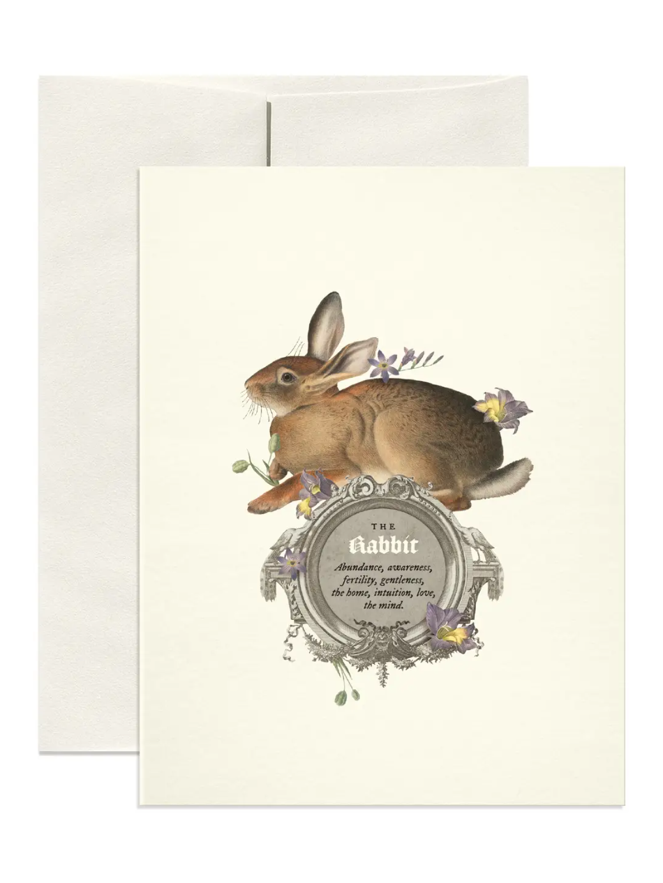 •THE RABBIT• greeting card