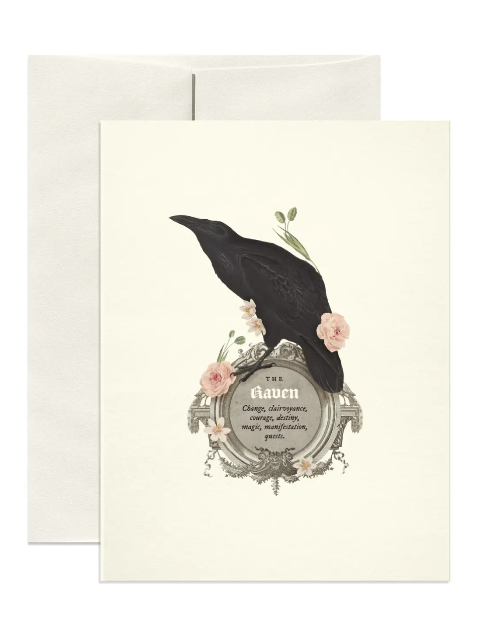 •THE RAVEN• greeting card