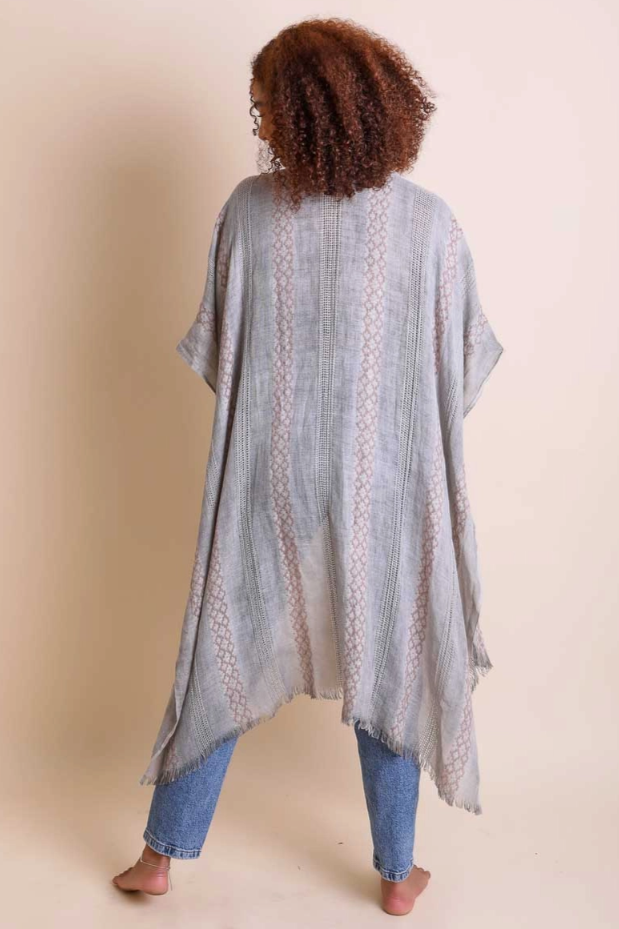 •GINA• geo embroidered cardi