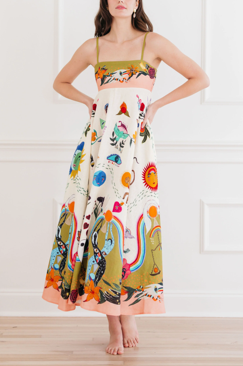 •MYSTIC WONDERLAND• flowy midaxi dress