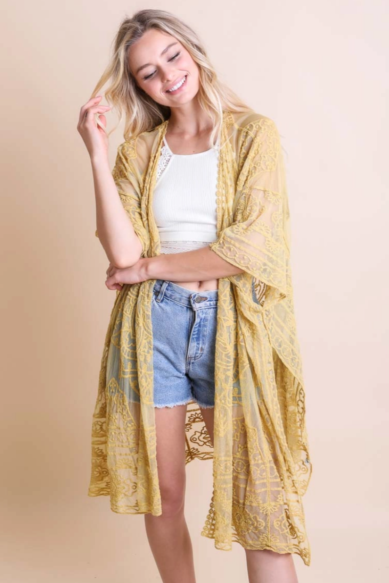 •ANANDA• mesh mandala viscose cardi