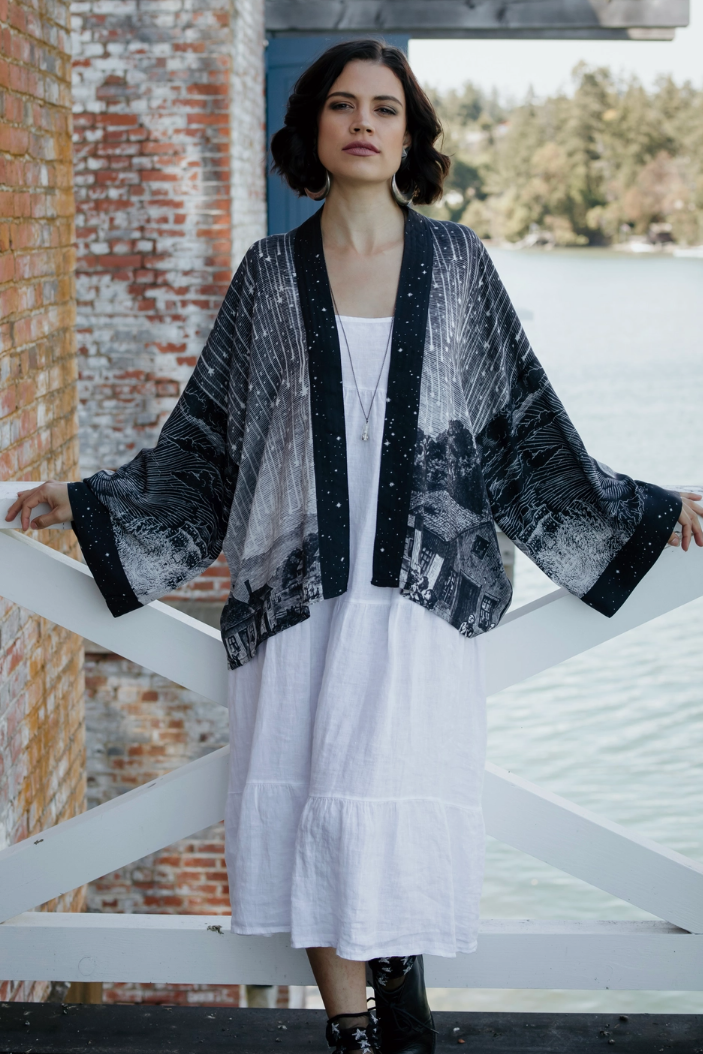 •STARGAZER• cropped bamboo cardigan