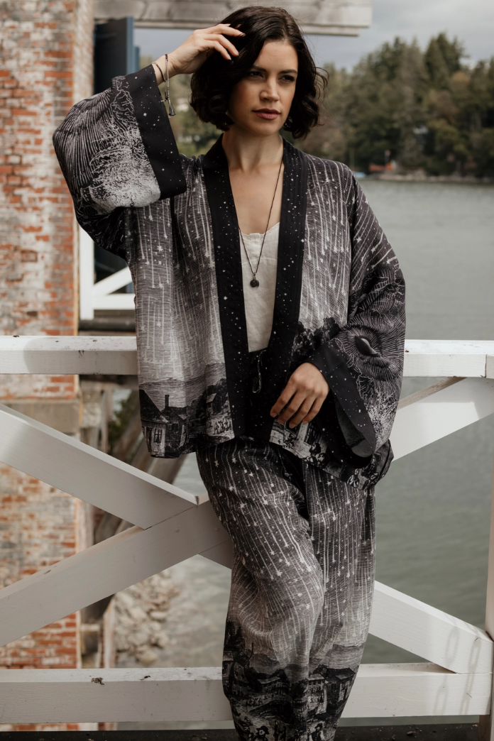 •STARGAZER• cropped bamboo cardigan