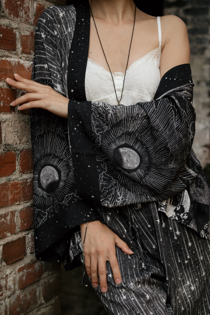 •STARGAZER• cropped bamboo cardigan