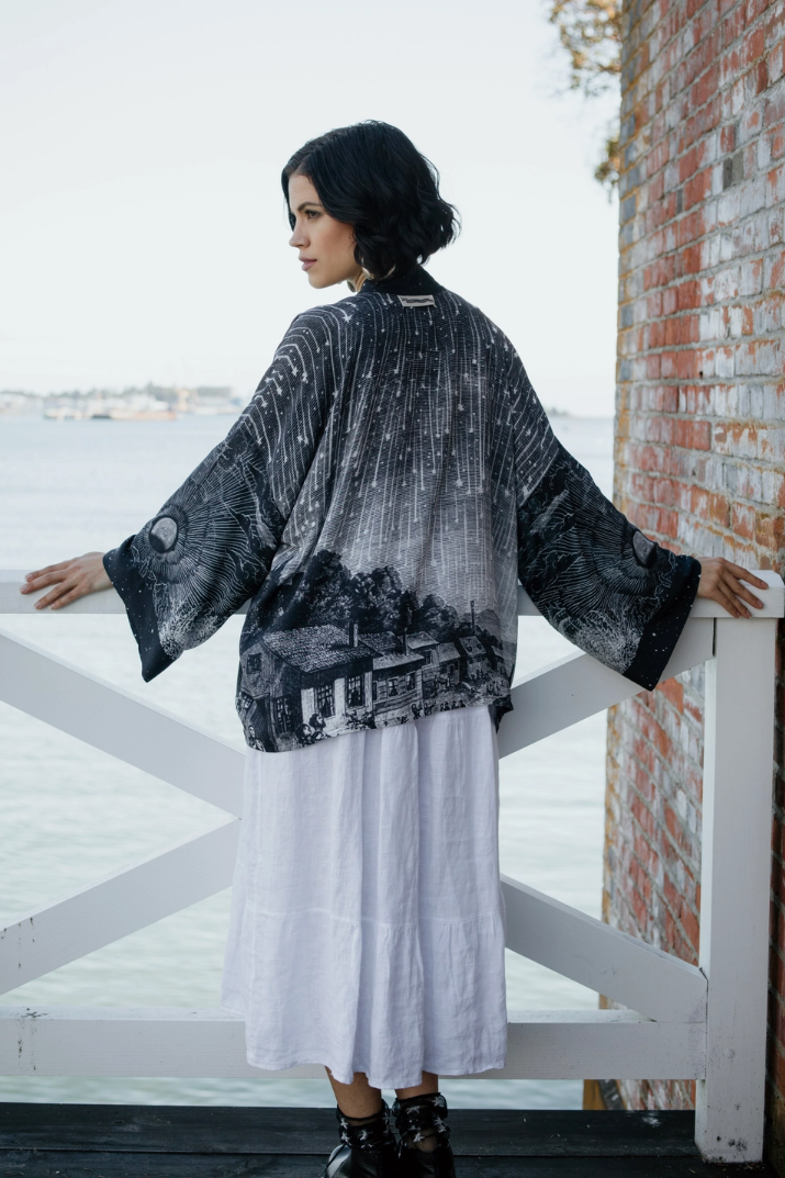 •STARGAZER• cropped bamboo cardigan