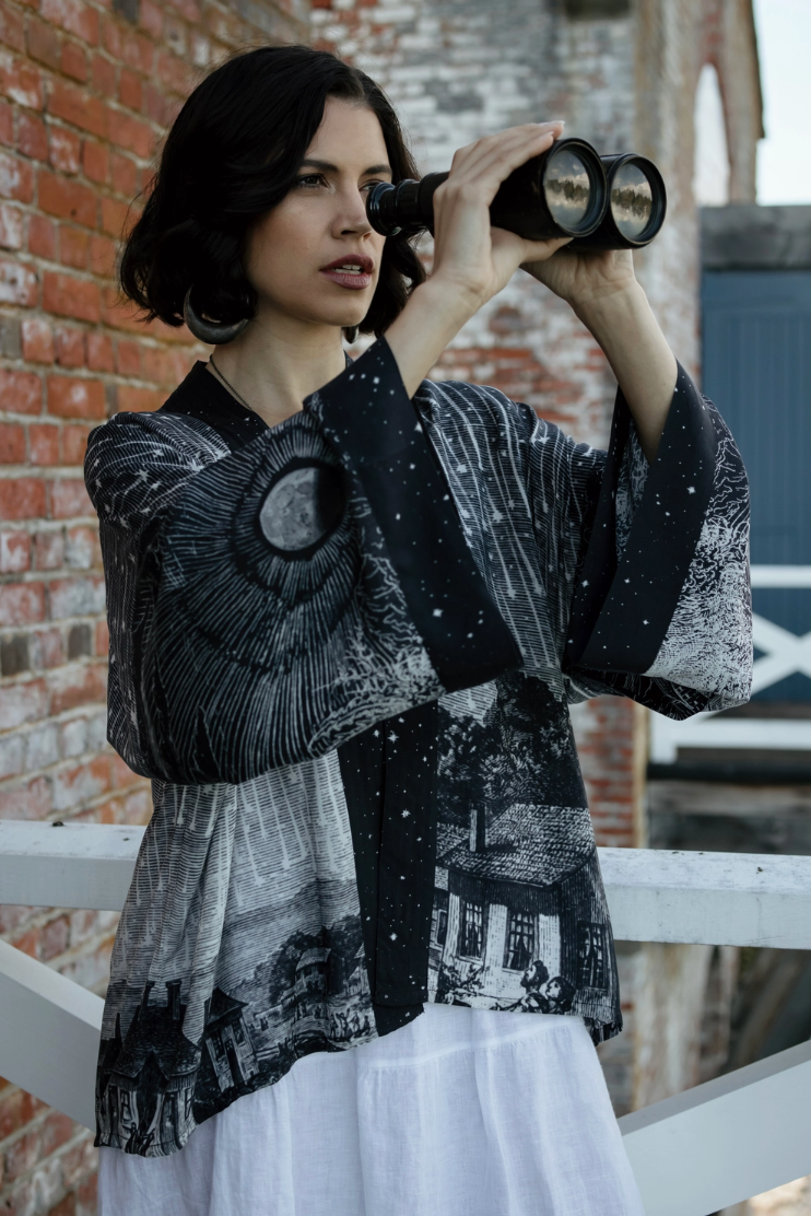 •STARGAZER• cropped bamboo cardigan