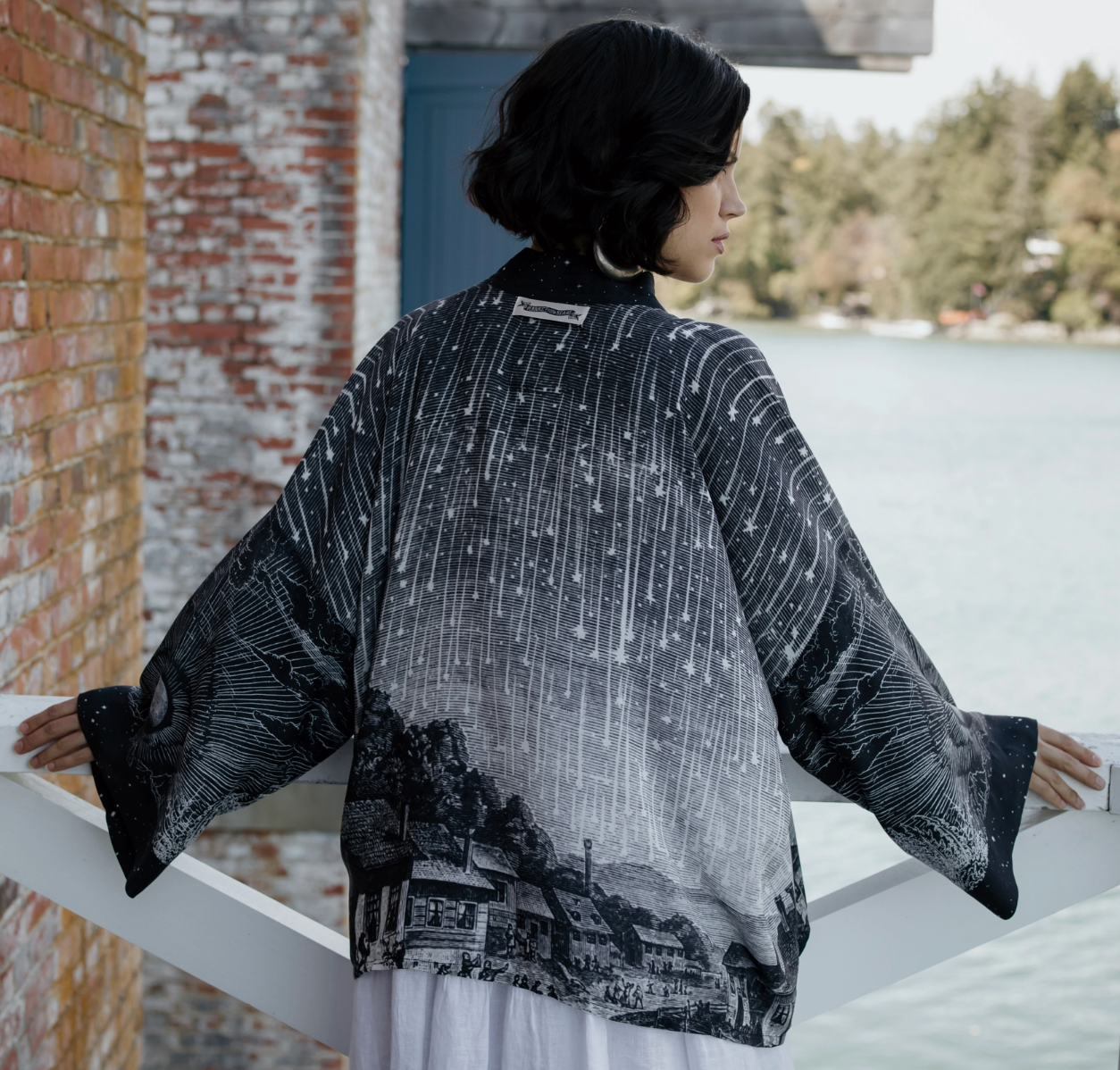 •STARGAZER• cropped bamboo cardigan