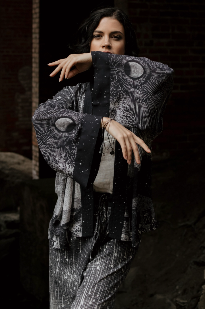 •STARGAZER• cropped bamboo cardigan