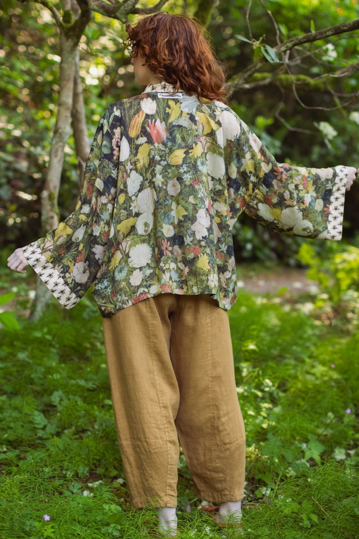 •I DREAM IN FLOWERS• cropped bamboo cardigan