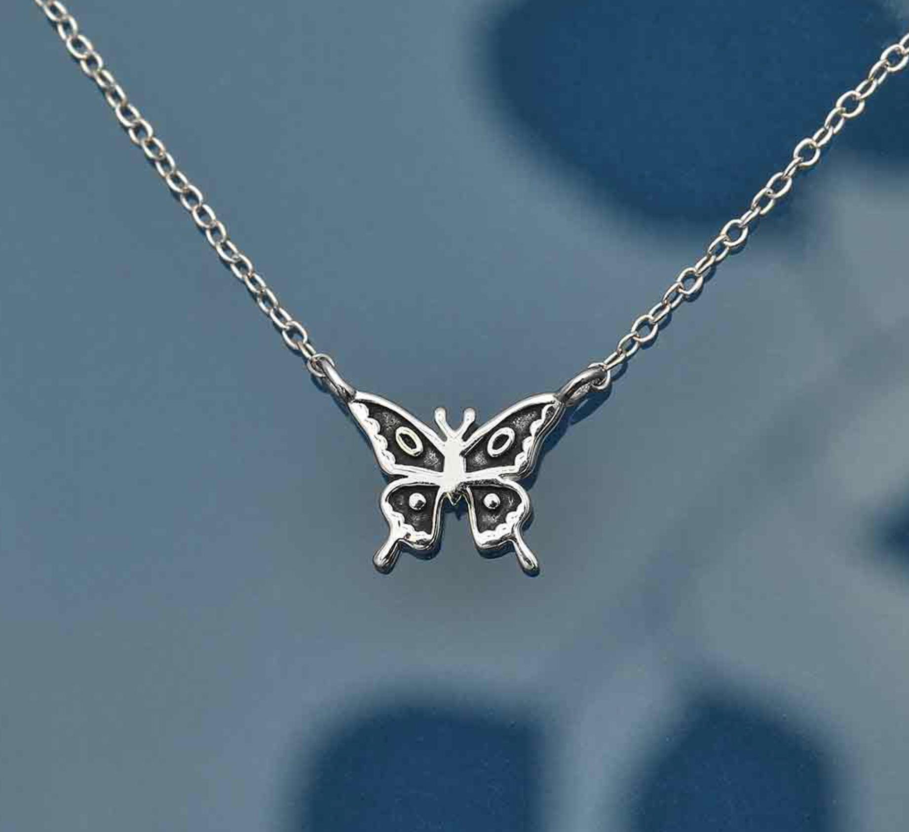 •TINY BUTTERFLY• recycled sterling silver necklace