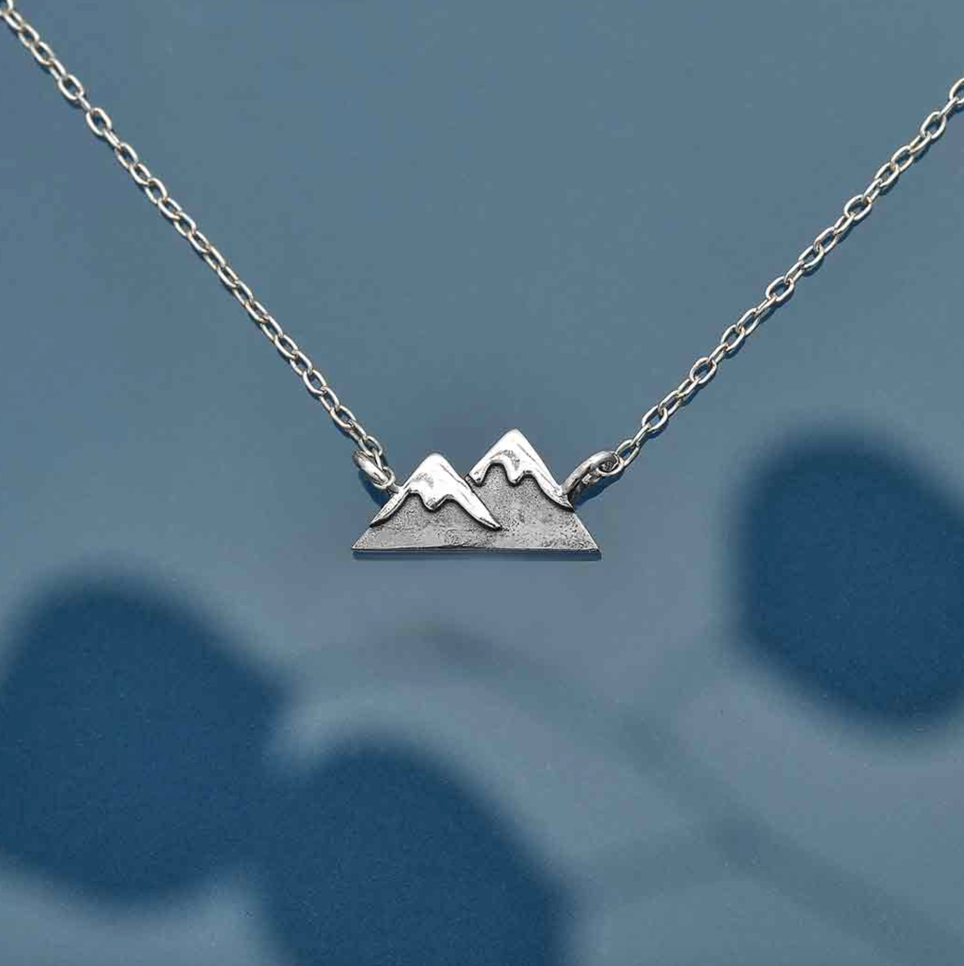 •TINY MOUNTAIN• recycled silver necklace