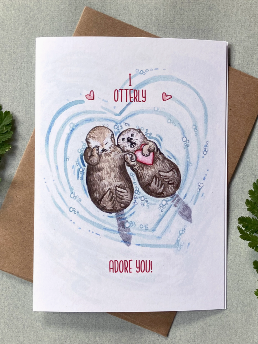 •OTTERLY ADORE YOU• love card