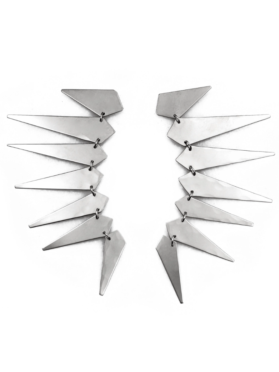 •MAXIMA PUNK• silver post earrings