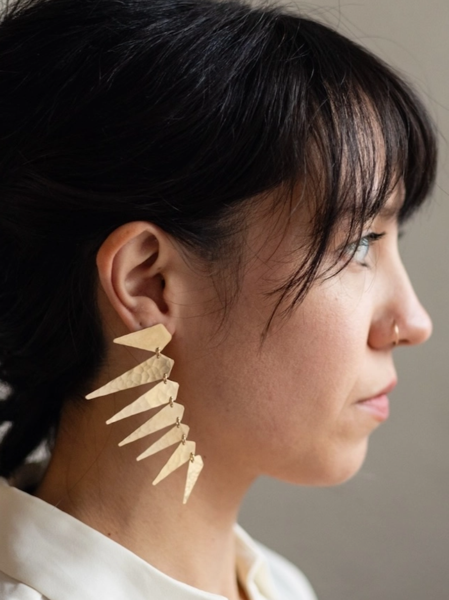 •MAXIMA PUNK• gold post earrings
