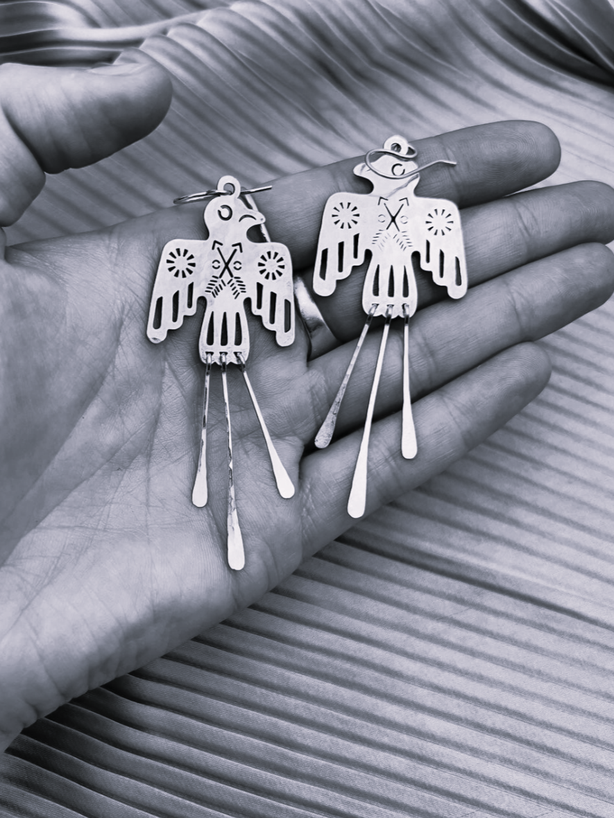 •GLIDE• gold dangle earrings