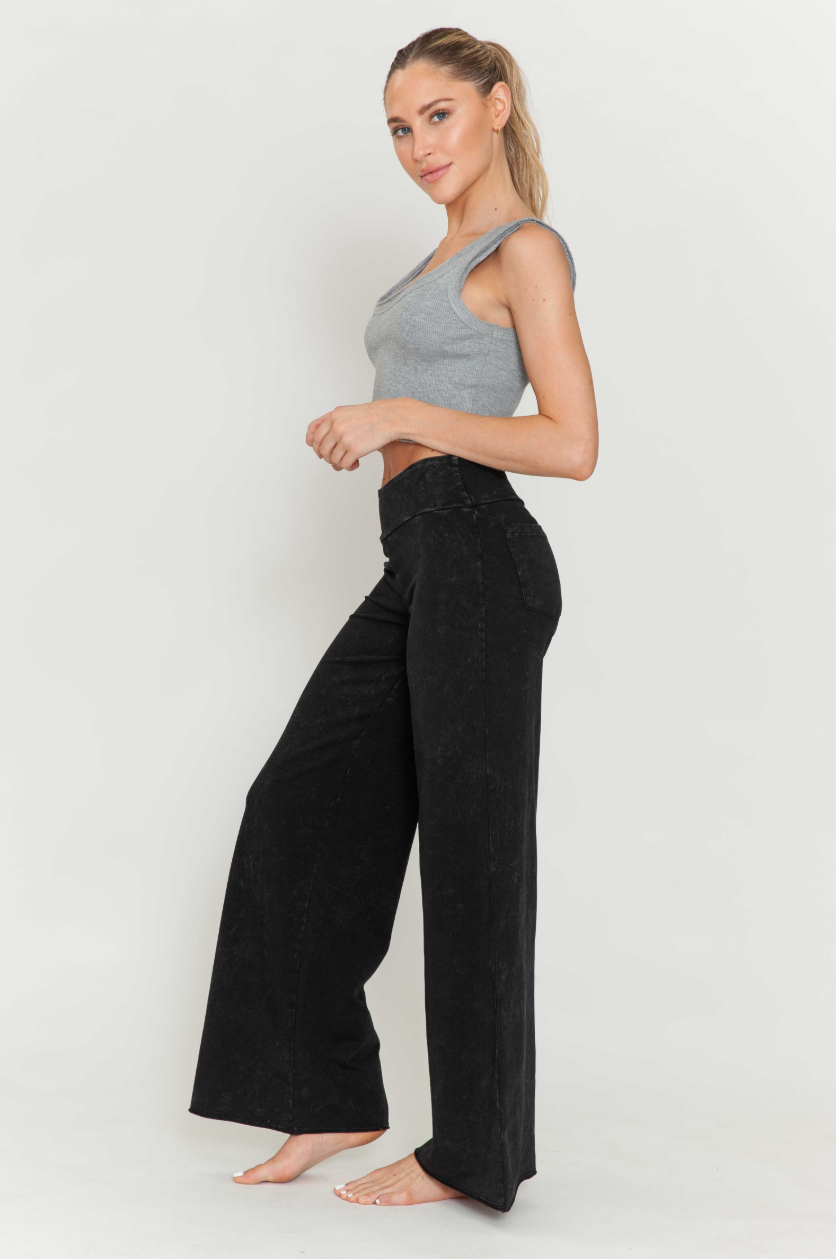 •RICHIE• cotton blend wide leg pants (USA)