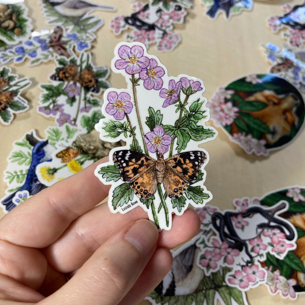 •BUTTERFLIES & BUGS• vinyl stickers