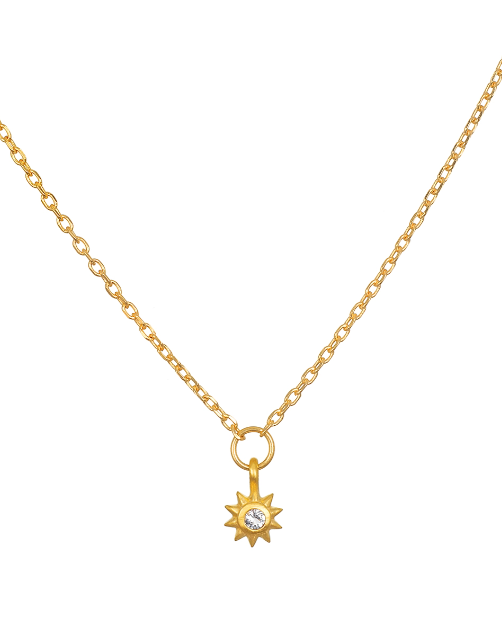 •INNER LIGHT• topaz + gold necklace (16"-19" long)