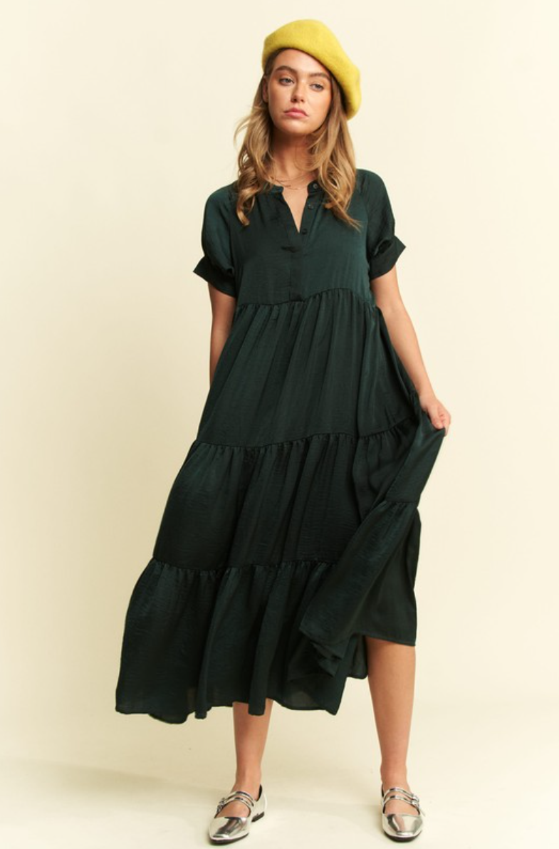•CASSIDY• tiered midi dress (USA)