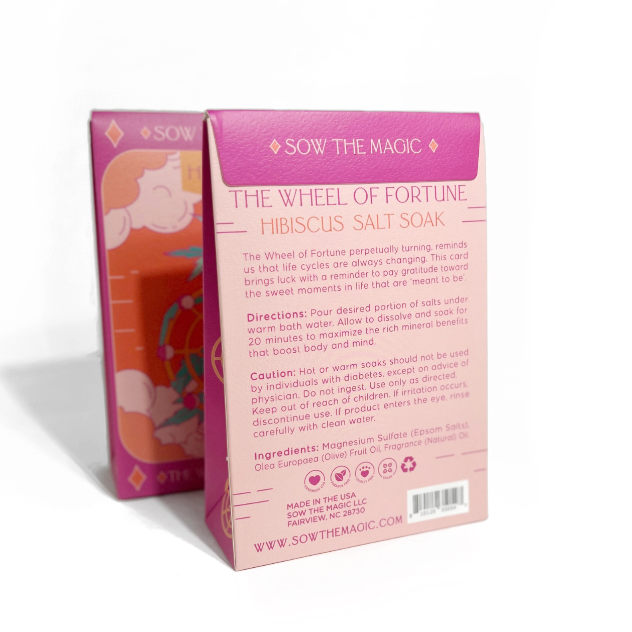 •THE WHEEL OF FORTUNE• hibiscus tarot bath salt soak